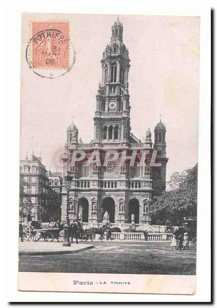 Paris - LA TRINITÉ — editor POTHIERE, número de série não visível - Frente