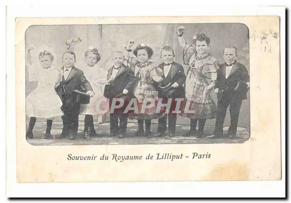 Lembrança do Reino de Lilliput - Paris - Frente