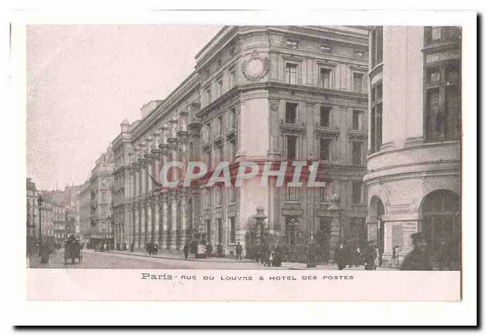 Paris - Rue du Louvre & Hotel des Postes — Seriennummer nicht sichtbar - Vorderseite