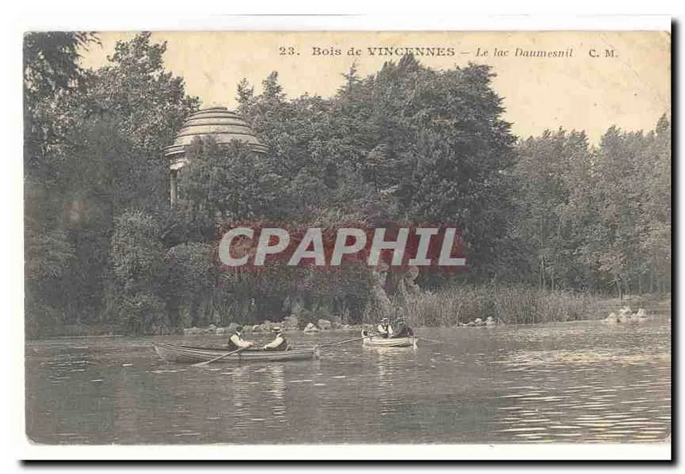 Bois de VINCENNES — O lago Daumesnil — C.M. - Frente