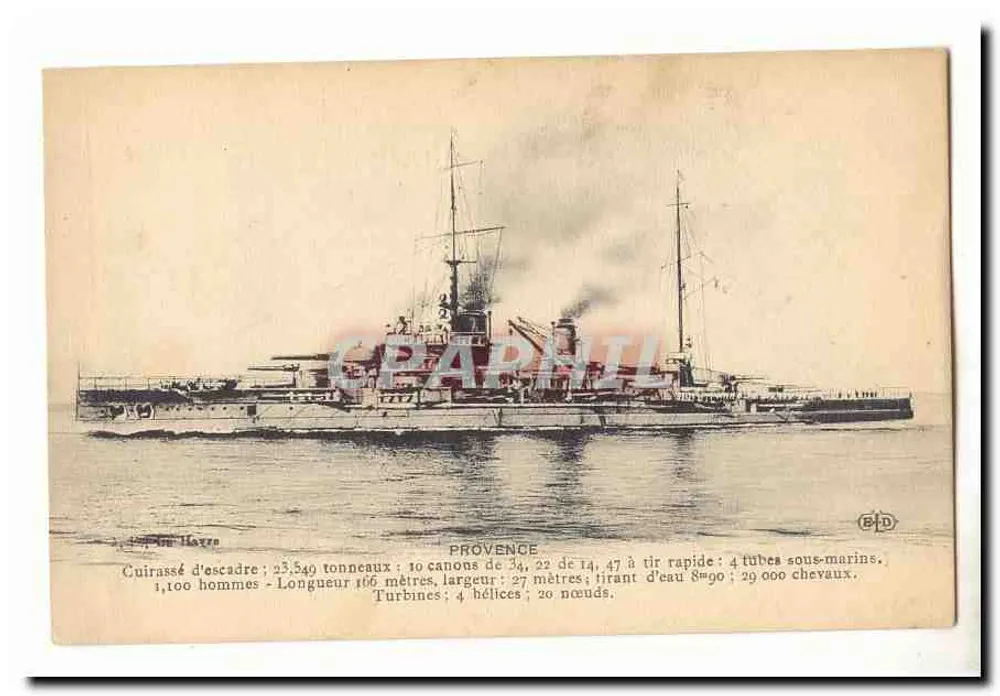 Panzerkreuzer der Provence-Flotte — Verlag B.D. n° 247 - Vorderseite