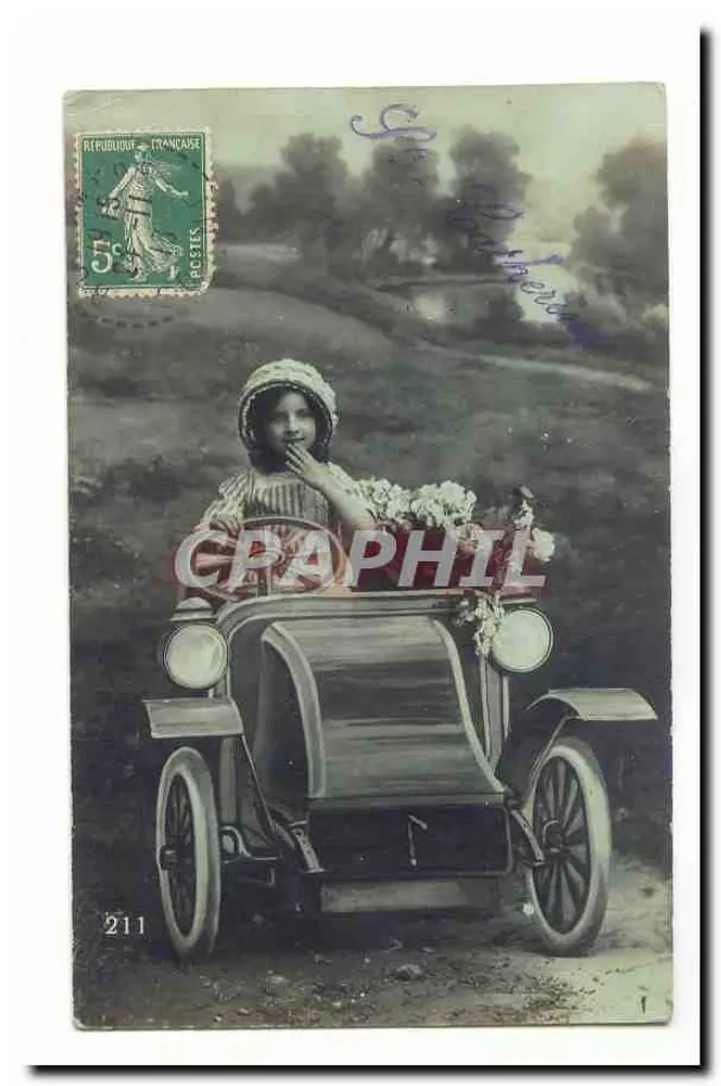 Menina em um automóvel — editor desconhecido, n° 211 - Frente