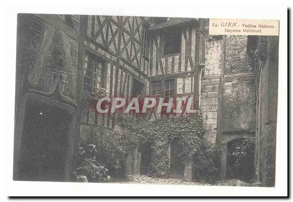 Gien - Velhas Casas. Impasse Dubillard. - Frente