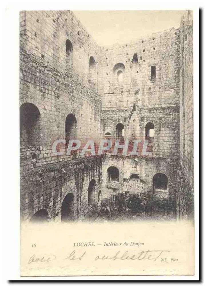 Loches — Interior do Donjon — N.L. Phot - Frente