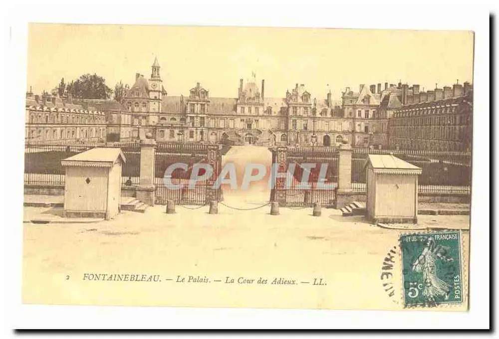 Fontainebleau — Das Schloss — Der Abschiedsplatz — LL. - Vorderseite