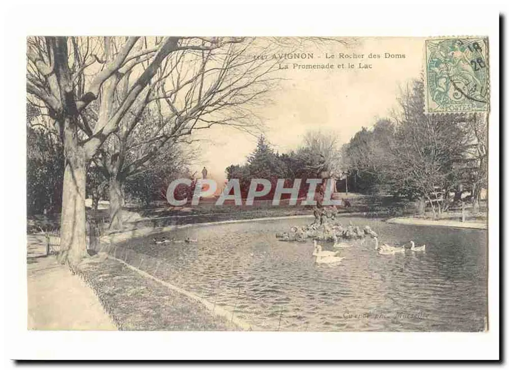Avignon - Der Rocher des Doms - Die Promenade und der See - Vorderseite