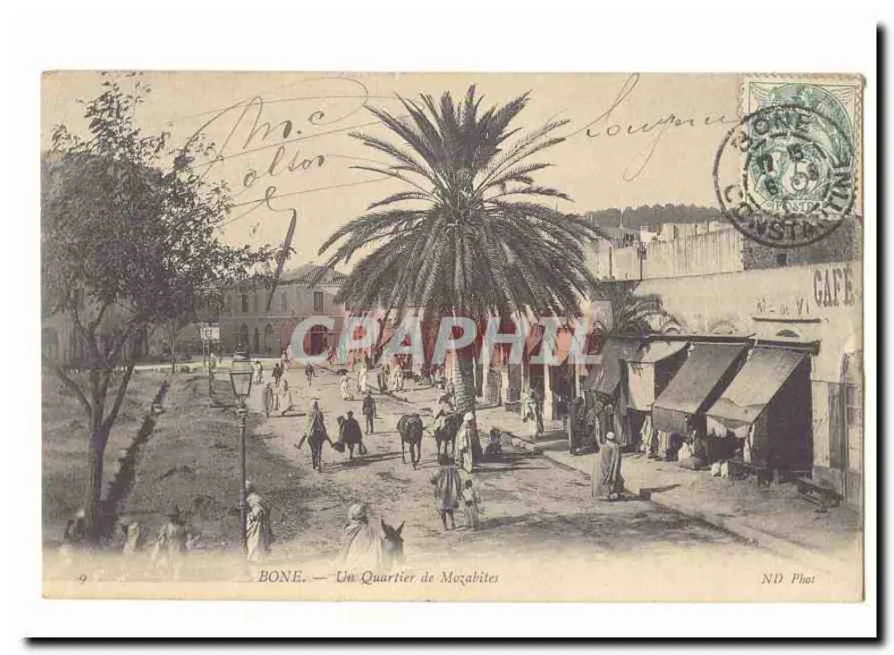Bône — Um Bairro de Mozabitas — ND Phot - Frente