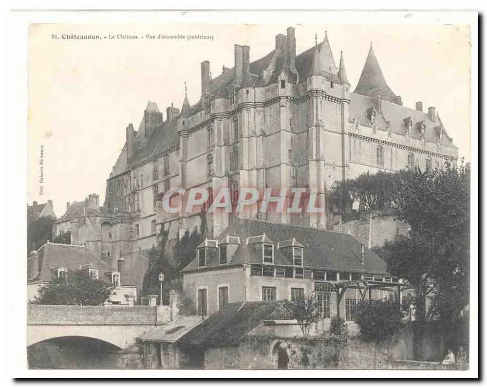 Châteaudun — Das Schloss — Übersicht (Außen) — Verlag Galerie Molinari - Vorderseite