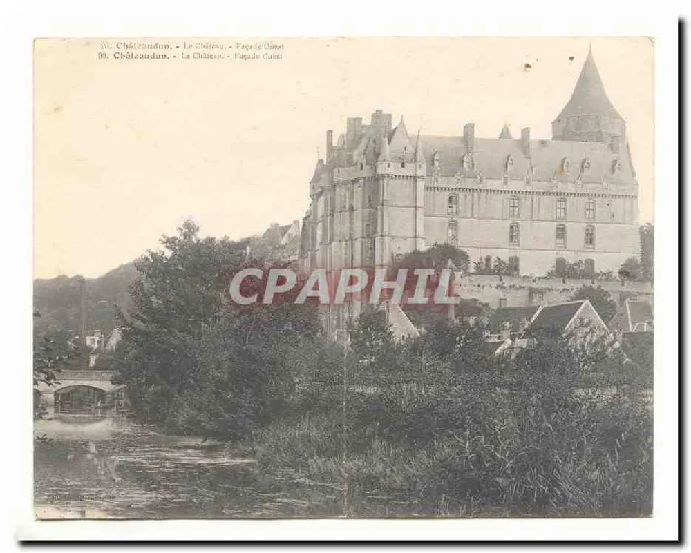 Châteaudun - Das Schloss - Westfassade - Vorderseite