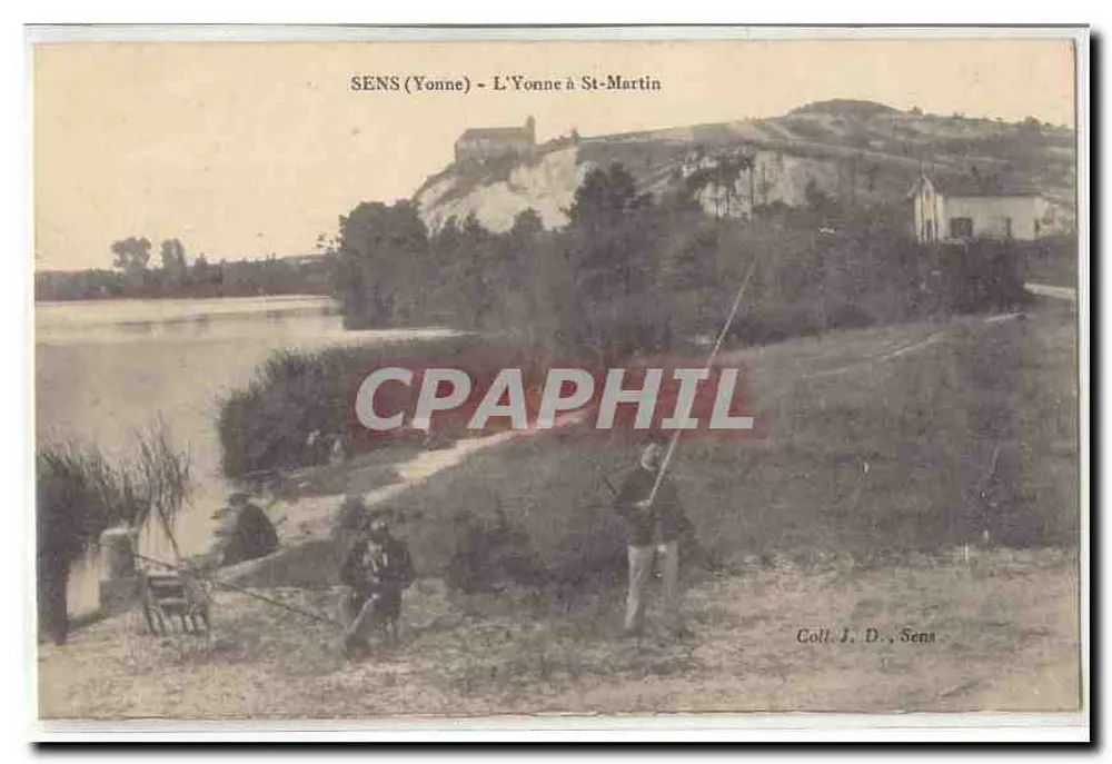 SENS (Yonne) - Die Yonne bei St-Martin — Sammlung J. D., Sens - Vorderseite