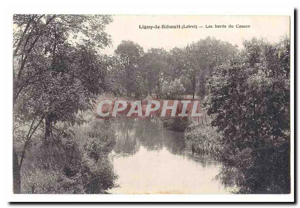 Ligny-le-Rihault (Loiret) — As margens do Cosson - Frente