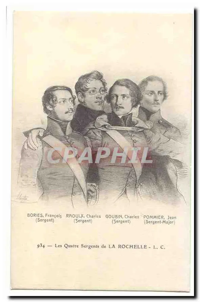 Die vier Sergeanten von LA ROCHELLE — L. C. — n° 934 - Vorderseite