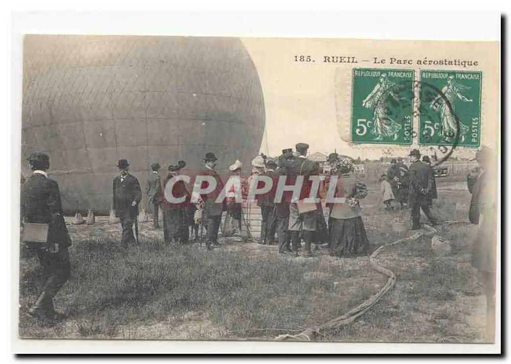 Rueil — Der Luftschiff-Parc — unbekannter Verlag, Nr. 185 - Vorderseite
