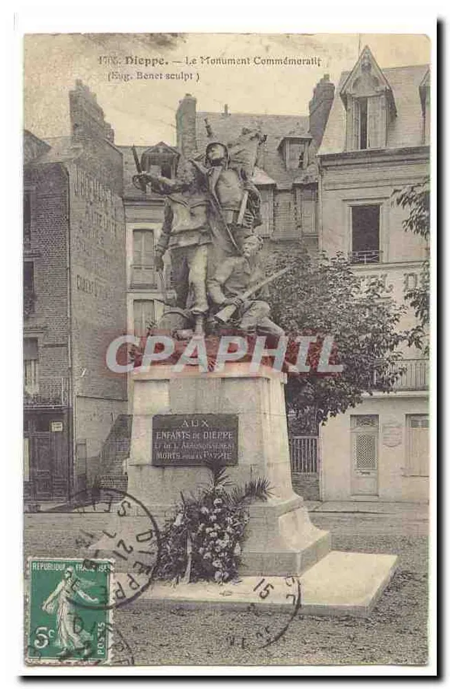 Dieppe — Le Monument Commémoratif (Eug. Bonet sculpt.) - Frente