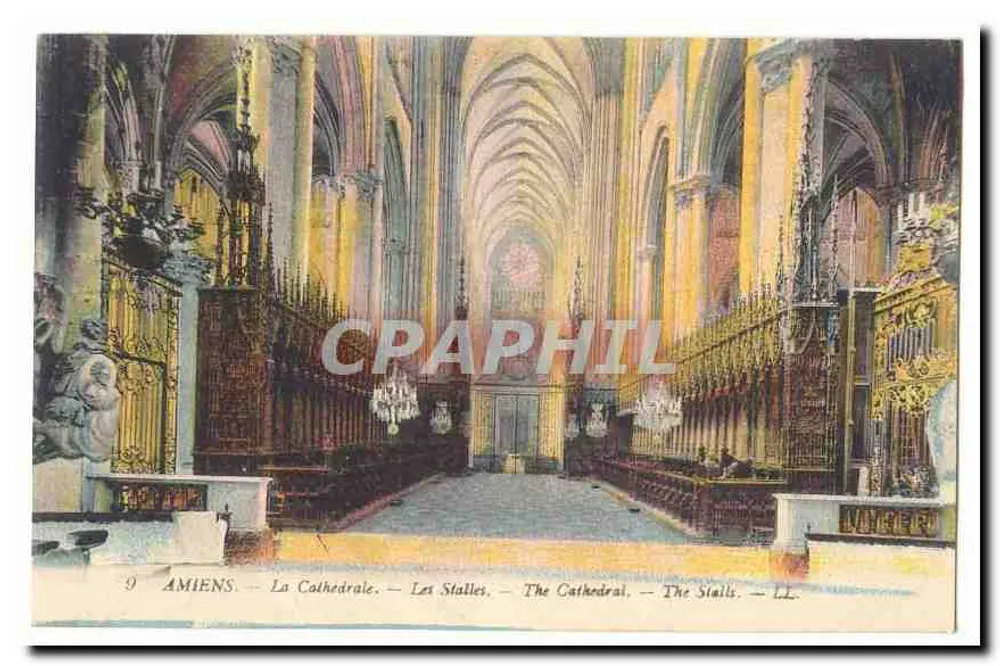 Amiens — A Catedral — As Stalles — LL - Frente
