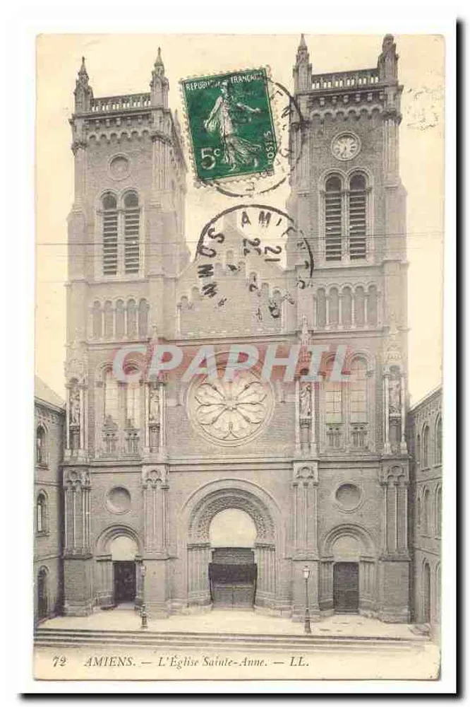 Amiens — A Igreja de Santa Ana — LL. - Frente