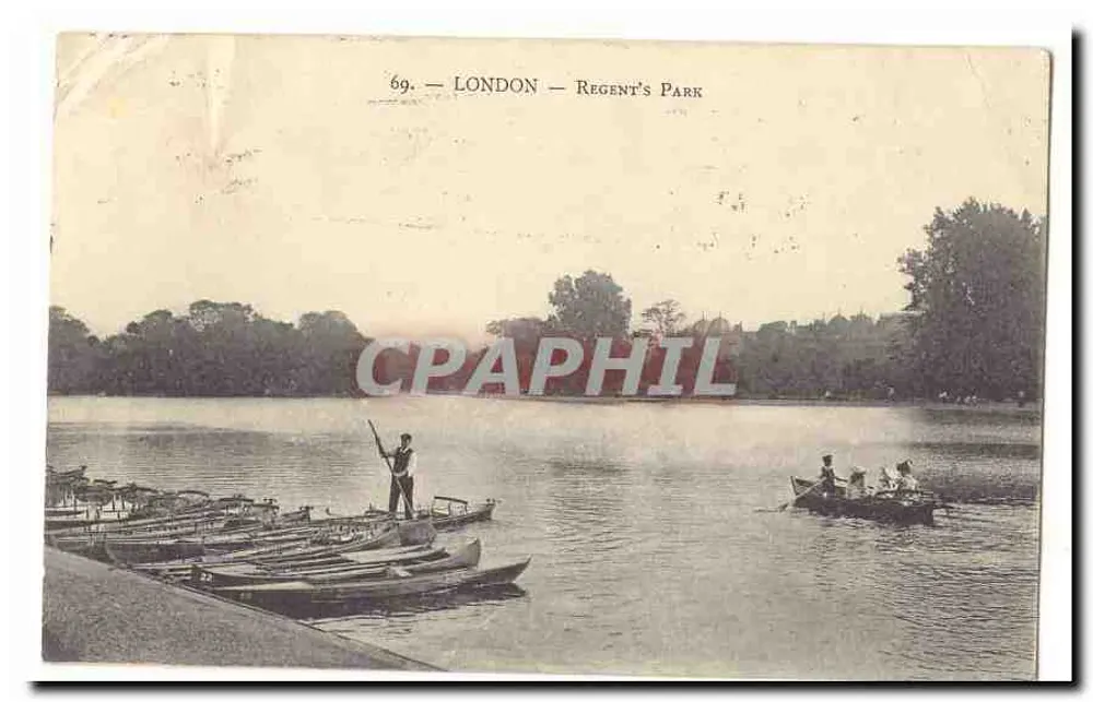 Londres — Regent's Park — Editor não visível, número de série 69 - Frente