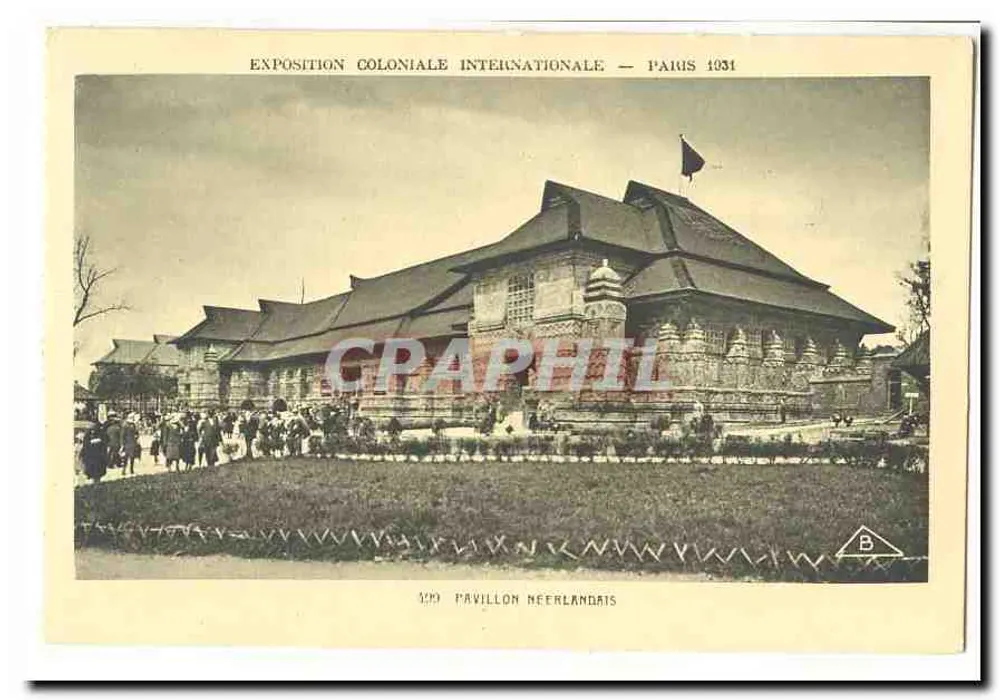 Niederländisches Pavillon — Internationale Kolonialausstellung — Paris 1931 - Vorderseite