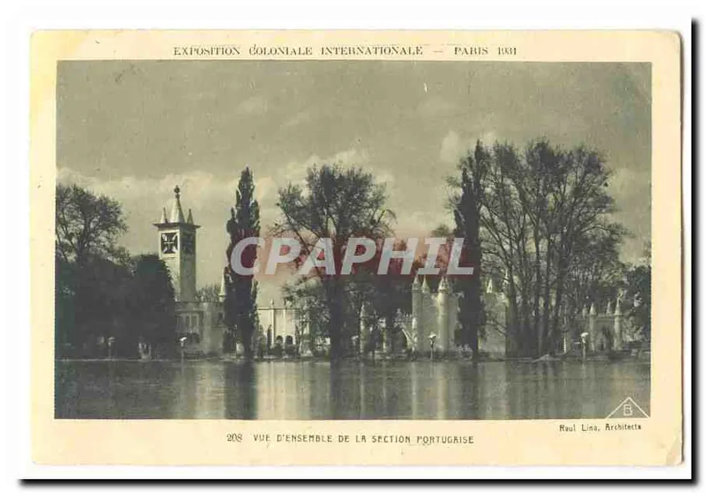 Internationale Kolonialausstellung — Paris 1931 — Übersicht der portugiesischen Abteilung — Raoul Lina, Architekt - Vorderseite