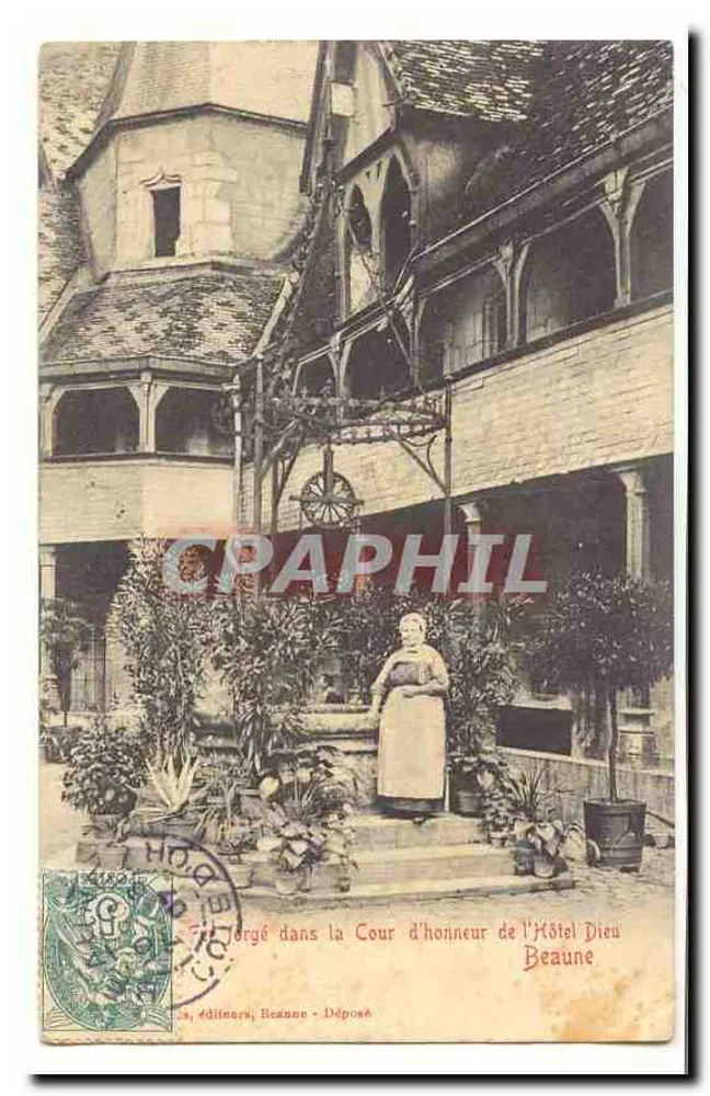 Hof der Hôtel-Dieu — Beaune — Verleger Beaune - Deposité - Vorderseite