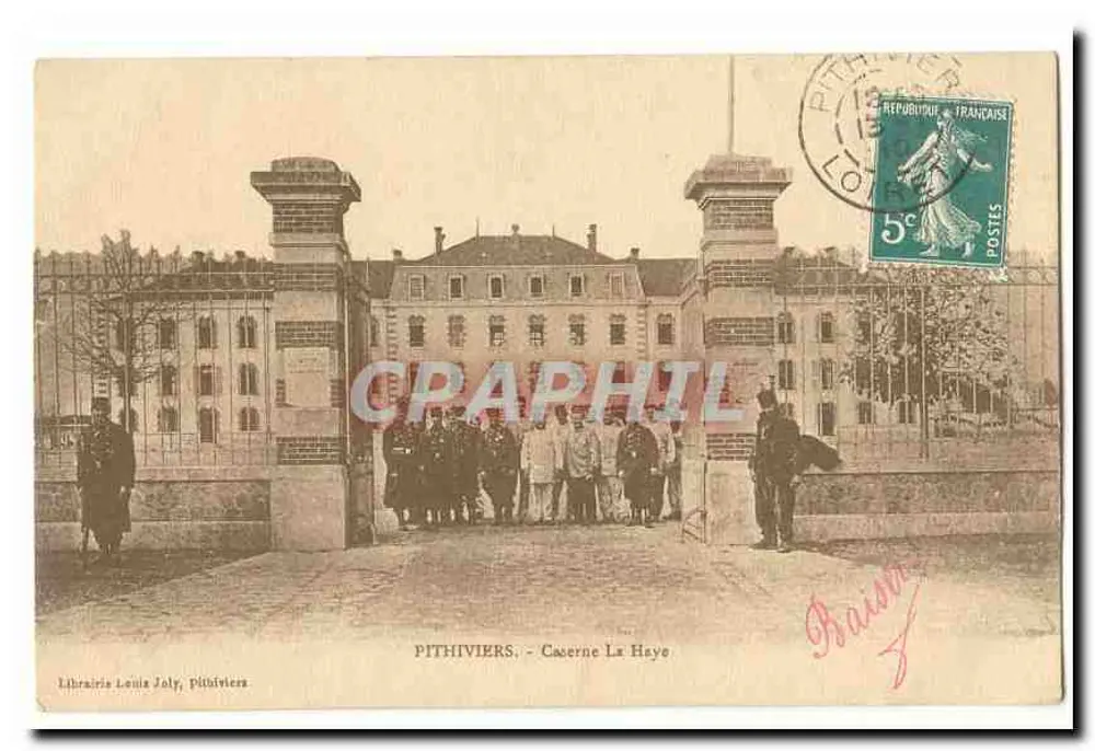 Pithiviers - Quartel La Haye — Livraria Louis Joly, Pithiviers - Frente