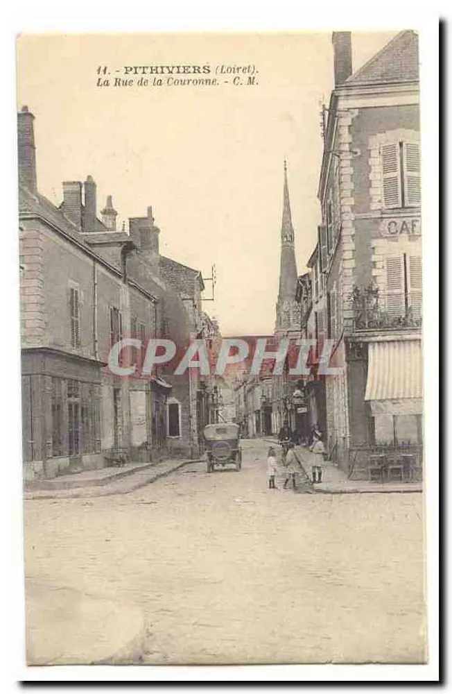 Pithiviers (Loiret) — A Rua da Coroa — C.M. n°14 - Frente
