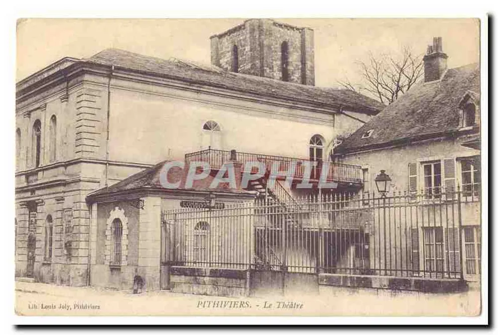 Pithiviers - O Teatro — Lit. Louis Joly, Pithiviers - Frente