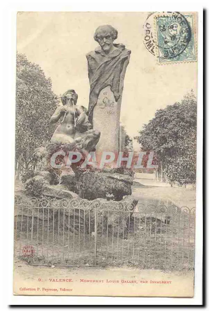 Valence - Monumento a Louis Gallet, por Ingalbert - Frente