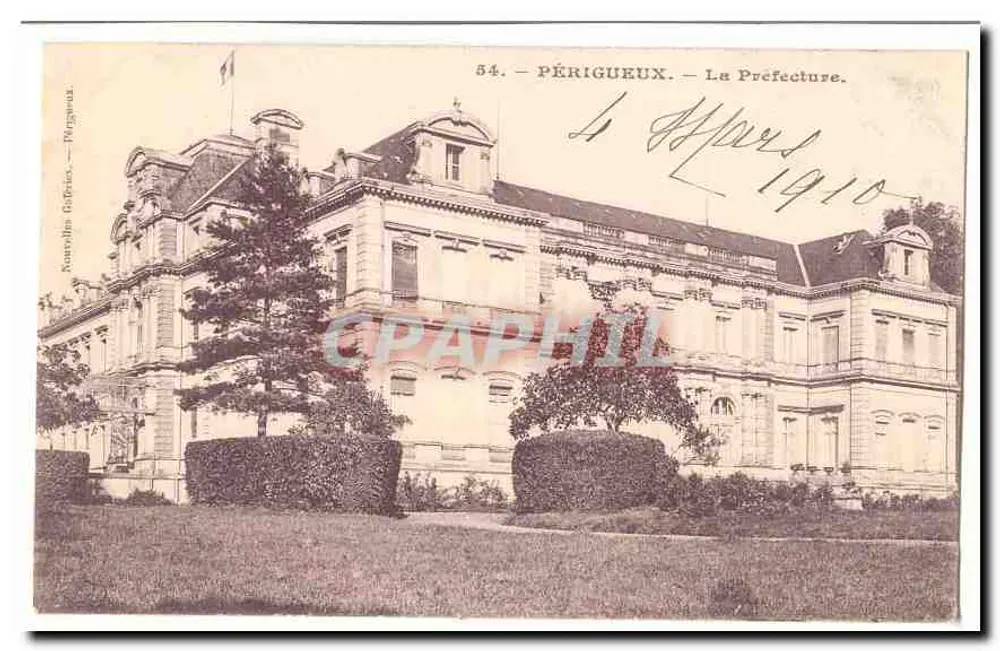 Périgueux — A Prefeitura — N°54 — Editor Nottrelles Géfries — Périgoum - Frente