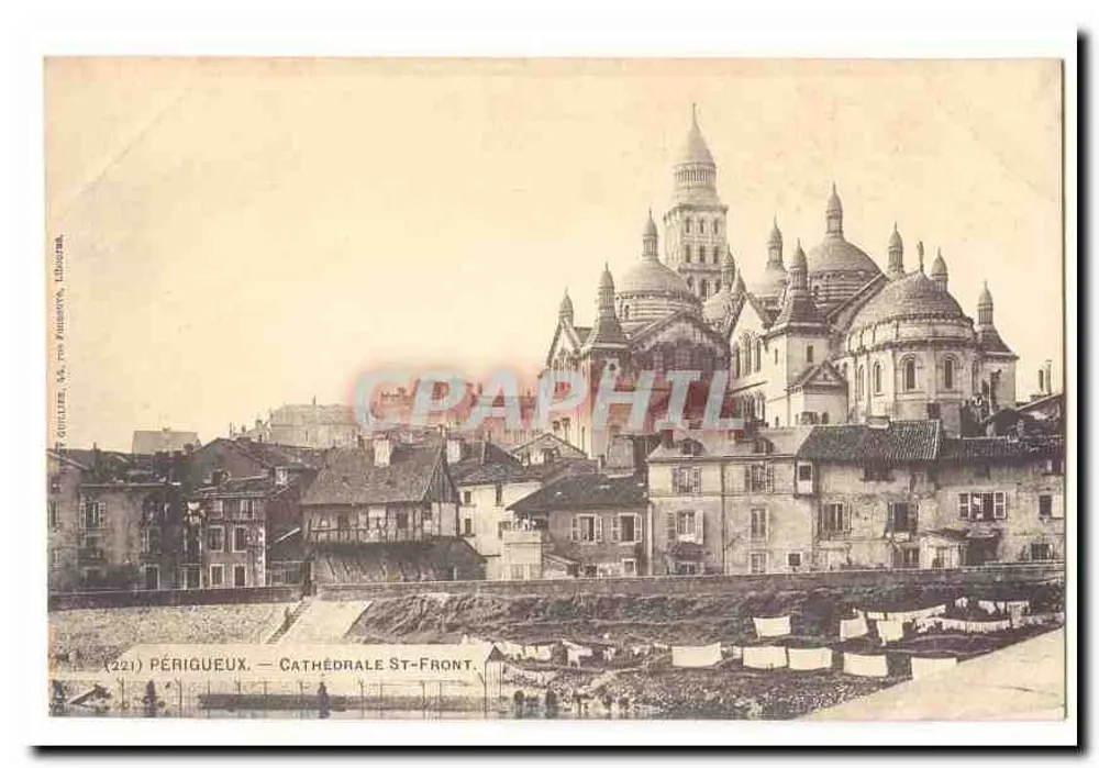 Périgueux — Catedral de São Front — Editor Guillier, n°221 - Frente