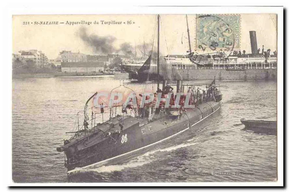 St-Nazaire — Ausrüstung des Torpedoboots « 86 » — Sammlung Delaveau, St-Nazaire - Vorderseite