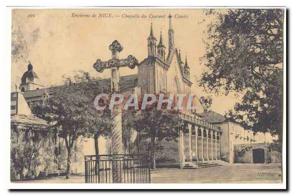Ao redor de NICE — Capela do Convento dos Cimiers — Editor ND 490 - Frente