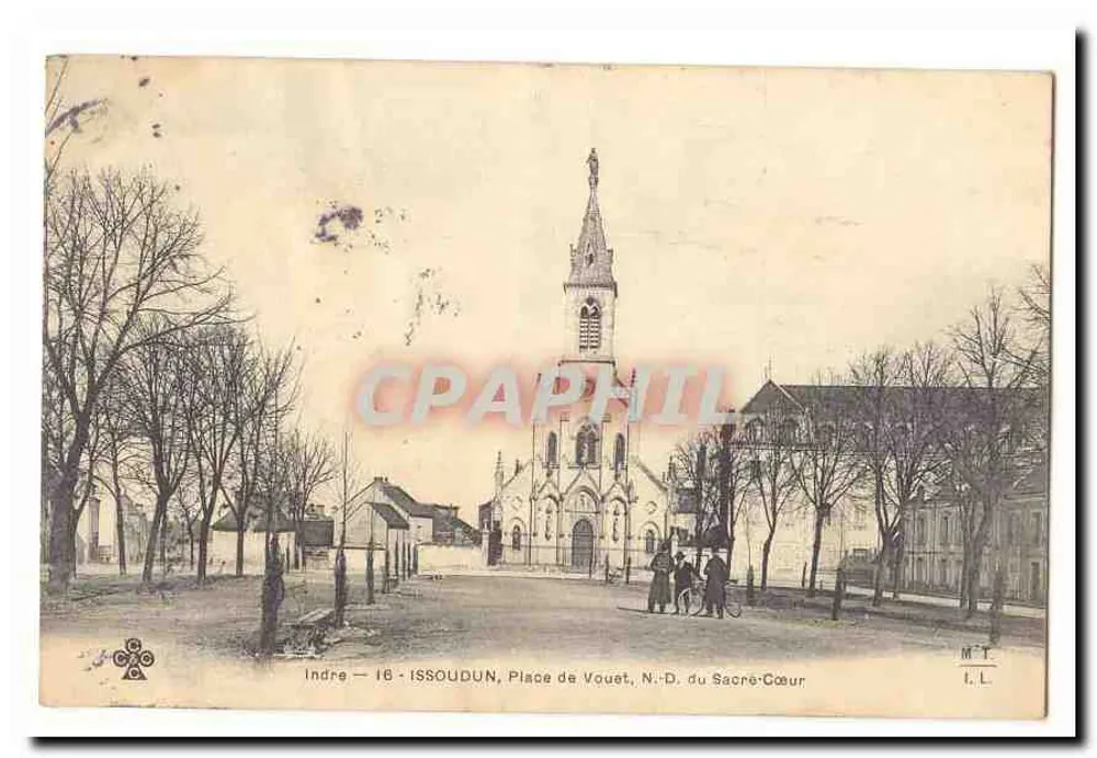 Issoudun — Place du Vouet, N.-D. du Sacré-Cœur - Vorderseite