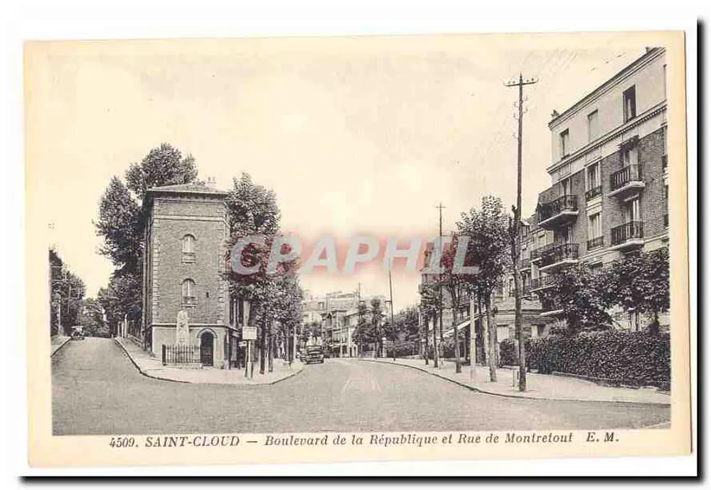 SAINT-LOUIS — Boulevard de la République und Rue de Montretout — E.M. - Vorderseite