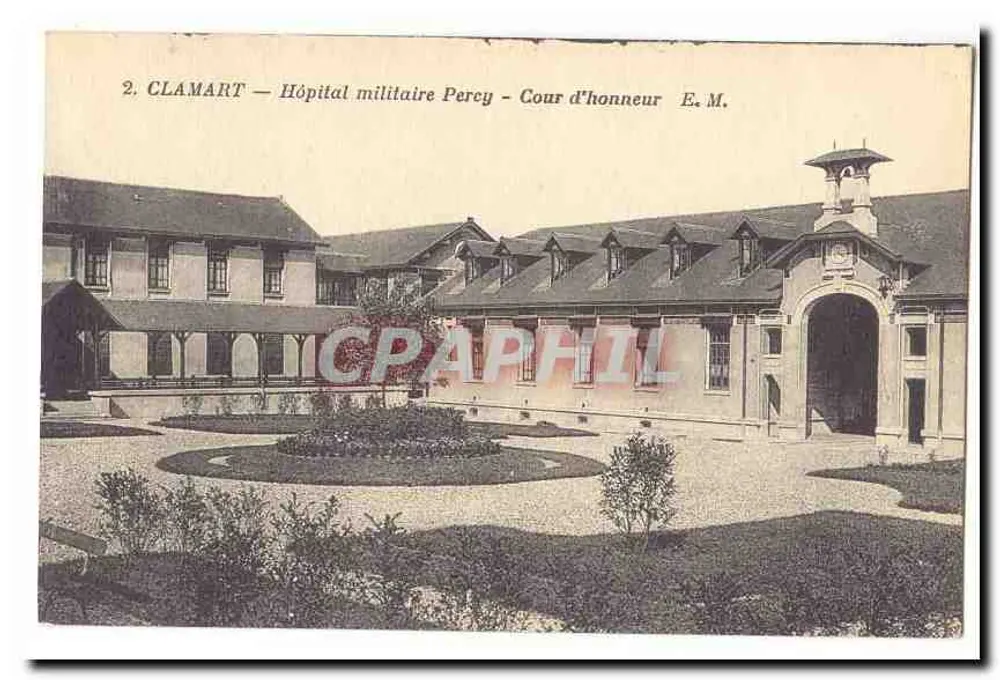 Clamart — Militärkrankenhaus Percy — Cour d'honneur — E.M. - Vorderseite