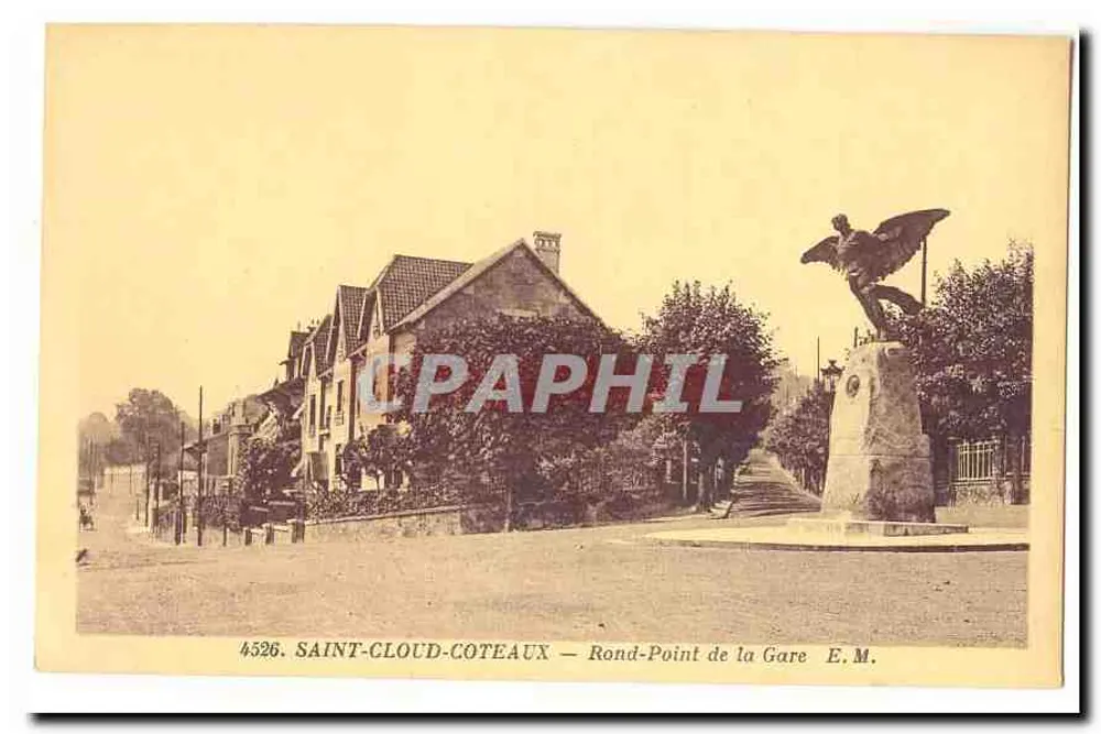 Saint-Cloud-Coteaux — Rondpunt van de Station — E.M. - Voorkant