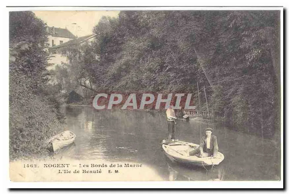 Nogent — Die Ufer der Marne — Die Insel der Schönheit — E.M. n°1462 - Vorderseite