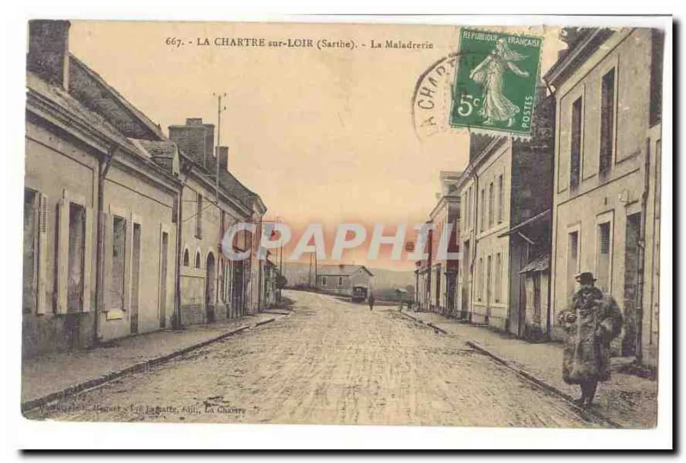 La Chartre-sur-Loir (Sarthe) — La Maladrerie — Éditeur : H. Maquet & Cie, La Chartre - Frente