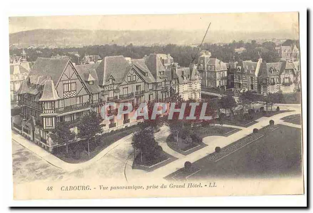 Cabourg - Panoramablick, aufgenommen vom Grand Hôtel - LL - Vorderseite