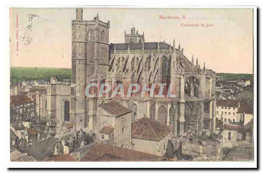 Narbonne, a Catedral São Justo — L. Janson, editor Narbonne - Frente