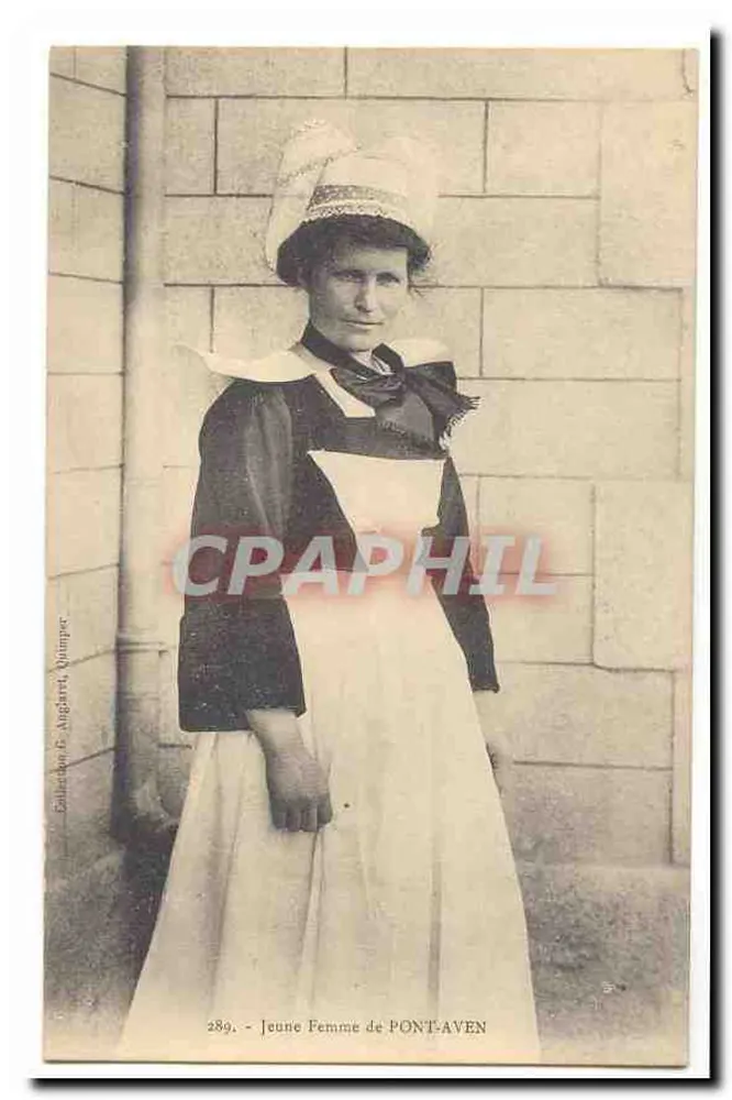 Junge Frau von PONT-AVEN — Verlag F. Anglars, Quimper — Nr. 289 - Vorderseite