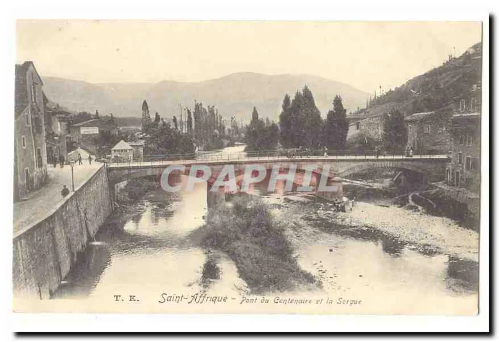 Saint-Affrique - Brücke des Gentenaire und die Sorgue — T.E. - Vorderseite