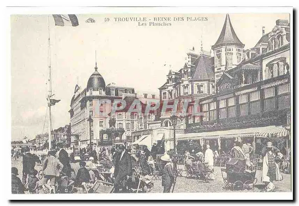 Trouville - Königin der Strände — Les Planches — Verlag Papyphil, n° 59 - Vorderseite