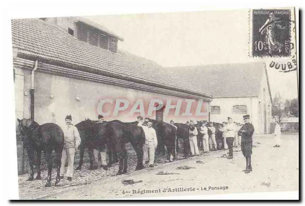 4º Regimento de Artilharia - O Pansage — Editor: Delagrange - Frente