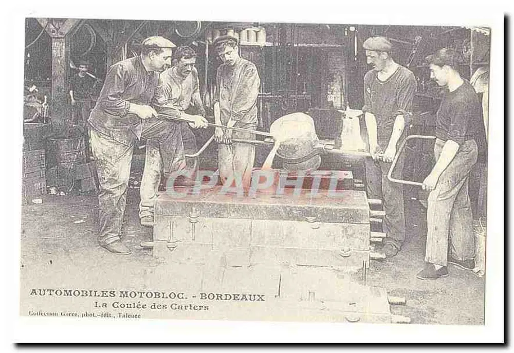 Die Giessung der Carters — Automobiles MotoBloc — Bordeaux - Vorderseite