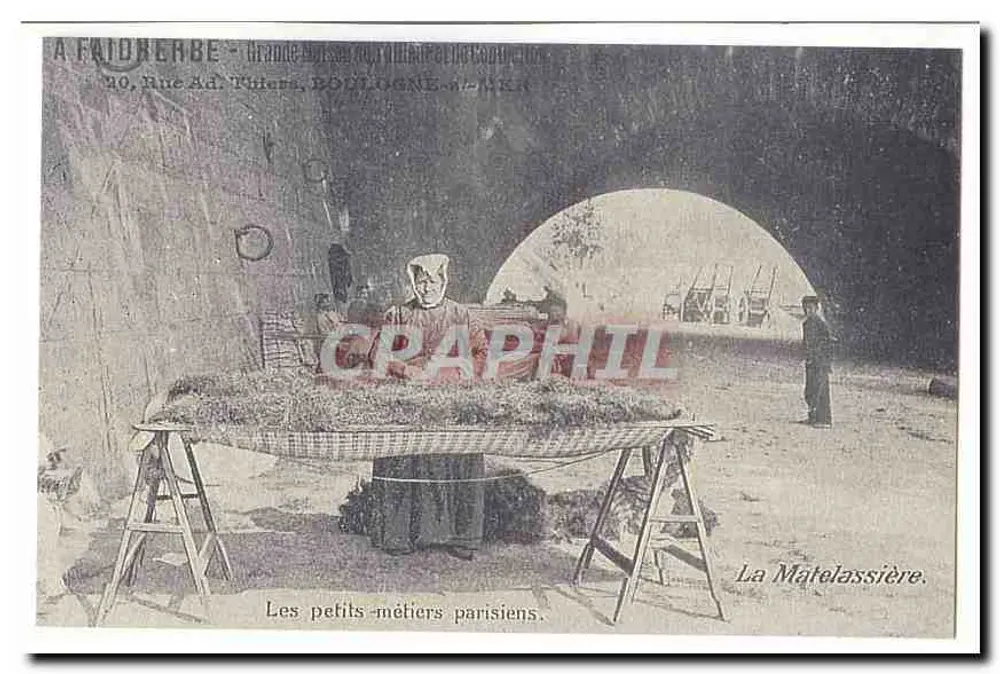 Die Polsterer — Die Kleinen Handwerke von Paris — A. Faitorche, 10 Rue Ad. Tihers, Boulogne-Billancourt - Vorderseite