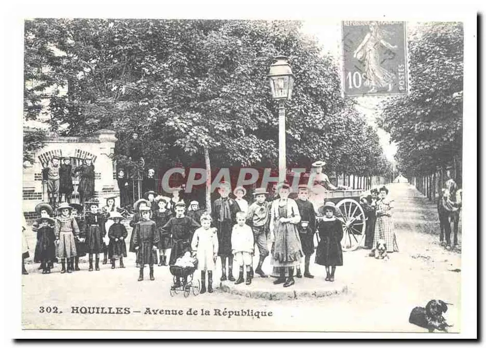 Houilles – Avenue de la République — n° 302 - Vorderseite
