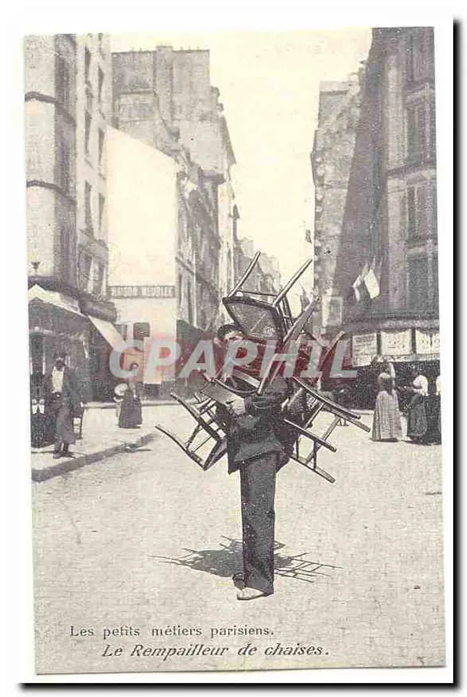 Der Stuhlflicker — Die kleinen Handwerke Pariser — Verlag: Paris, Seriennummer nicht lesbar - Vorderseite