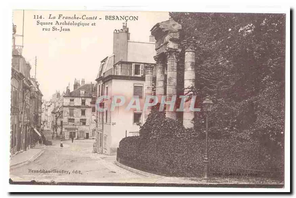 Besançon — Archäologischer Platz und Straße St-Jean — Brandibas-Goudéy, Verlag - Vorderseite