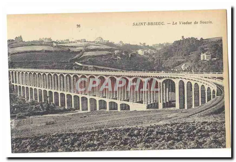 Saint-Brieuc — O Viaduto de Sourin — n° 26 - Frente